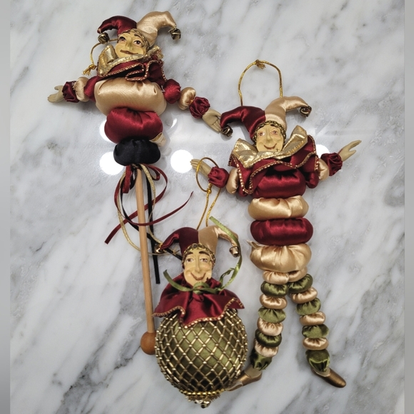 Wayne Kleski Katherine's Collection Jester Ball Ornament Jelwel Tones - Picture 11 of 11